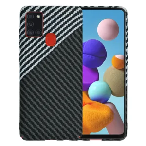 Techsuit - Carbonite FiberShell - Samsung Galaxy A21s - Stealth Gray