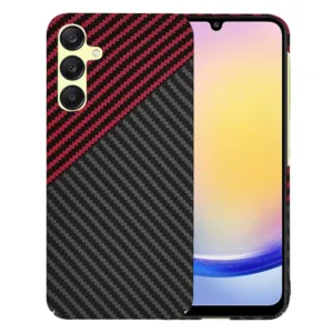 Techsuit - Carbonite FiberShell - Samsung Galaxy A25 5G - Red Vortex