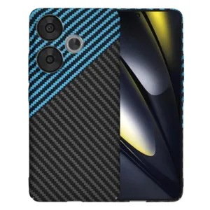 Techsuit - Carbonite FiberShell - Xiaomi Poco F6 - Blue Pulse