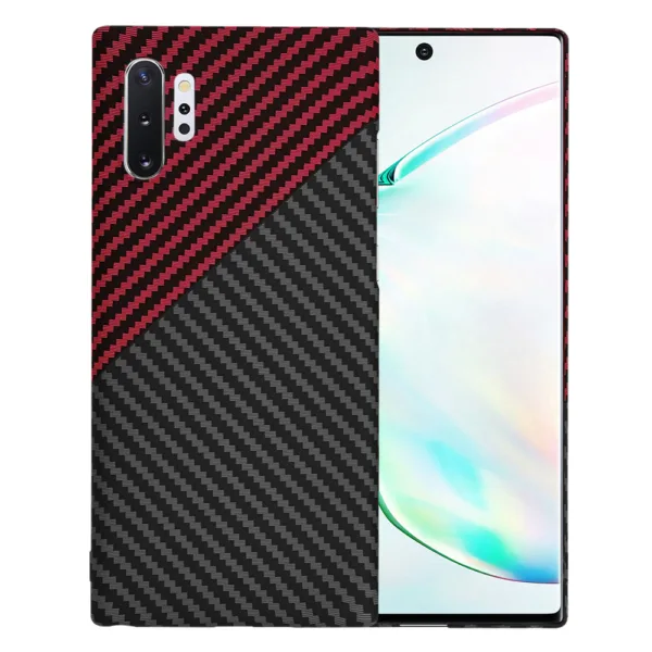 Techsuit - Carbonite FiberShell - Samsung Galaxy Note 10 Plus 4G / Note 10 Plus 5G - Red Vortex