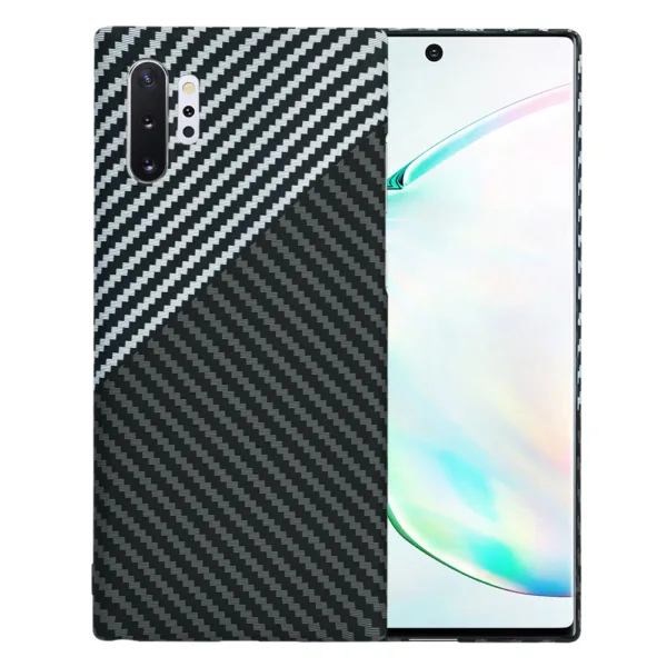 Techsuit - Carbonite FiberShell - Samsung Galaxy Note 10 Plus 4G / Note 10 Plus 5G - Stealth Gray