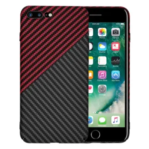 Techsuit - Carbonite FiberShell - iPhone 7 Plus / iPhone 8 Plus - Red Vortex