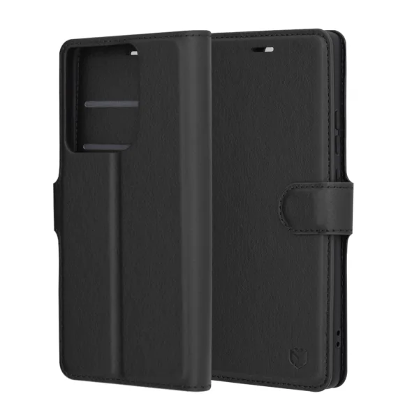 Techsuit - Leather Folio - Motorola Edge 50 - Black