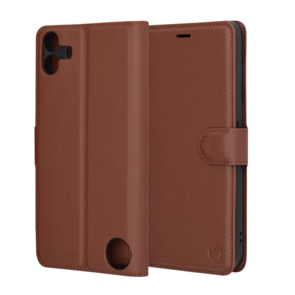 Techsuit - Leather Folio - Nothing CMF Phone 1 - Brown