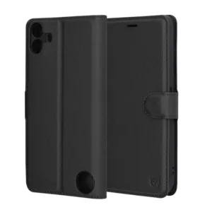 Techsuit - Leather Folio - Nothing CMF Phone 1 - Black