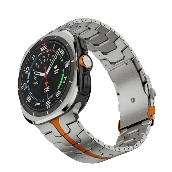 Techsuit - Watchband (W063) - Samsung Galaxy Watch Ultra 47mm - Titanium Orange