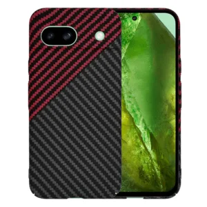 Techsuit - Carbonite FiberShell - Google Pixel 8a - Red Vortex