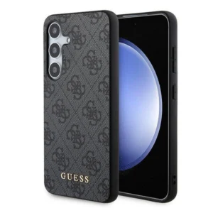 Guess 4G Metal Gold Logo case for Samsung Galaxy A35 - black