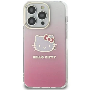 Hello Kitty IML Gradient Electrop Kitty Head case for Samsung Galaxy A55 - pink