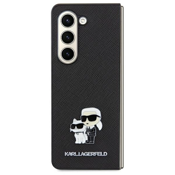 Karl Lagerfeld Saffiano Karl&Choupette Pin case for Samsung Galaxy A55 - black