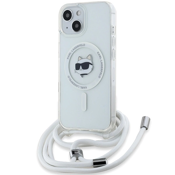 Karl Lagerfeld IML Choupette Head & Cord MagSafe case for iPhone 13 / 14 / 15 - transparent