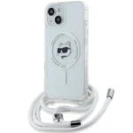 Karl Lagerfeld IML Choupette Head & Cord MagSafe case for iPhone 14 / 13 / 15 - transparent