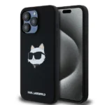 Karl Lagerfeld Silicone Choupette Head MagSafe case for iPhone 15 Pro - black