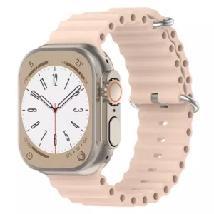 Techsuit - Watchband (W038) - Apple Watch 1/2/3/4/5/6/7/8/9/10/SE/SE 2/Ultra/Ultra 2 (42/44/45/46/49mm) - Pink