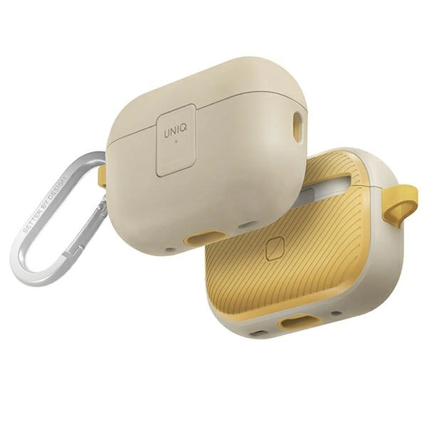 Uniq Clyde Lock Case for AirPods Pro 2 (2022/2023) - beige and yellow