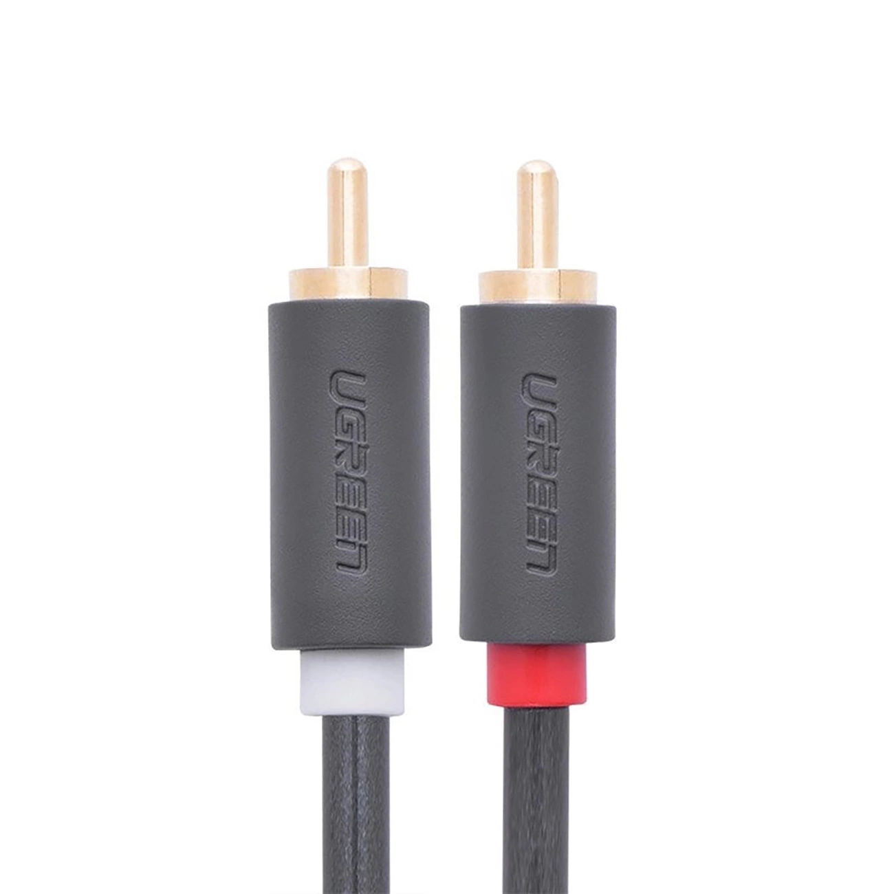 Ugreen AV104 30747 audio cable 2RCA (male) / 2RCA (male) 1m - gray