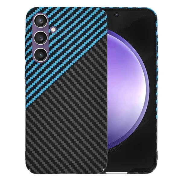 Techsuit - Carbonite FiberShell - Samsung Galaxy S23 FE - Blue Pulse