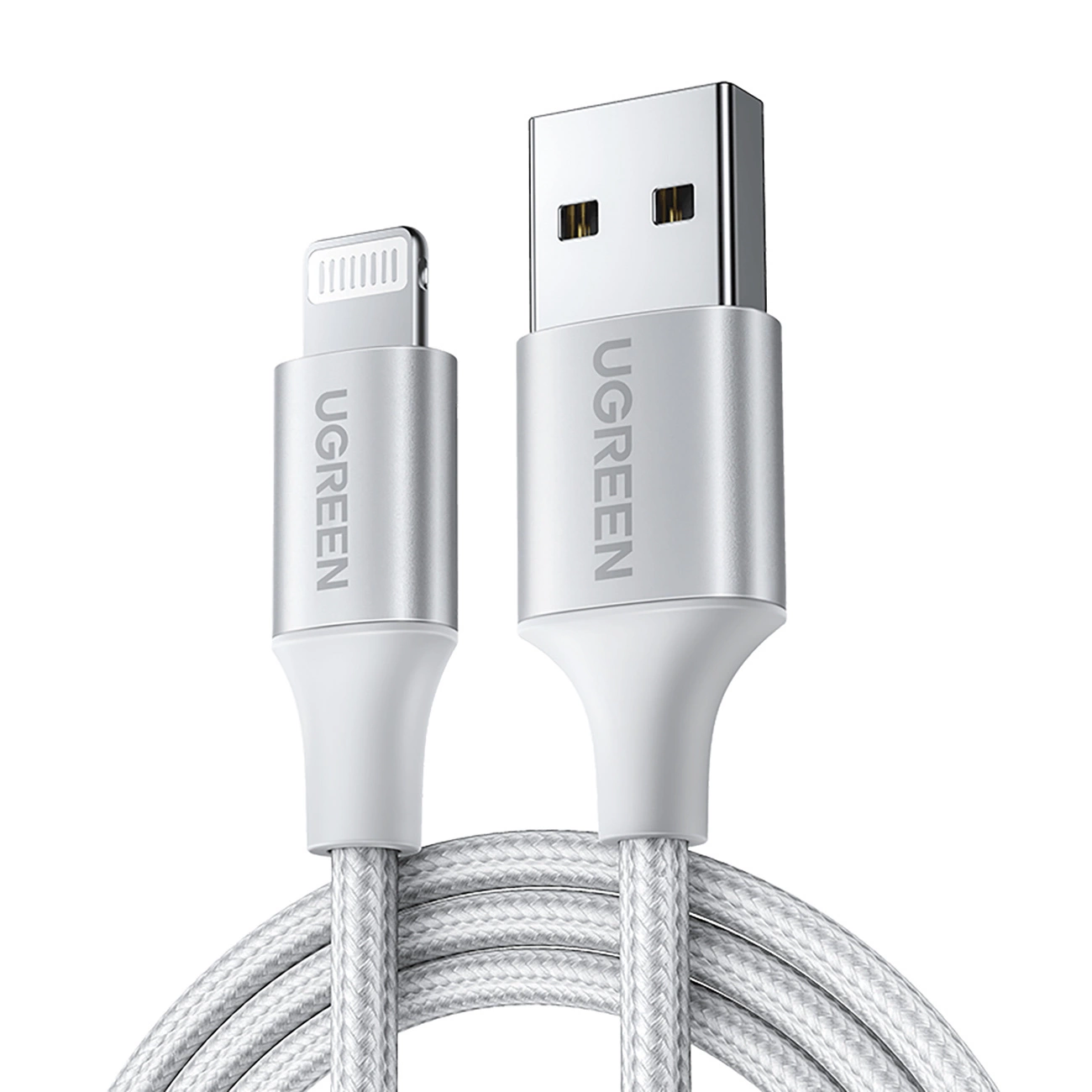 Ugreen US199 60162 USB-A / Lightning MFi Cable 1.5m - Silver