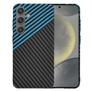 Techsuit - Carbonite FiberShell - Samsung Galaxy S24 - Blue Pulse