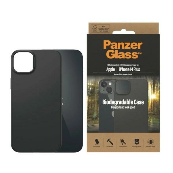 PanzerGlass Biodegradable Case for iPhone 14 Plus / 15 Plus - black