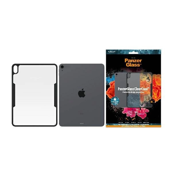 PanzerGlass ClearCase antibacterial case for iPad 10.9" 2020 - transparent and black