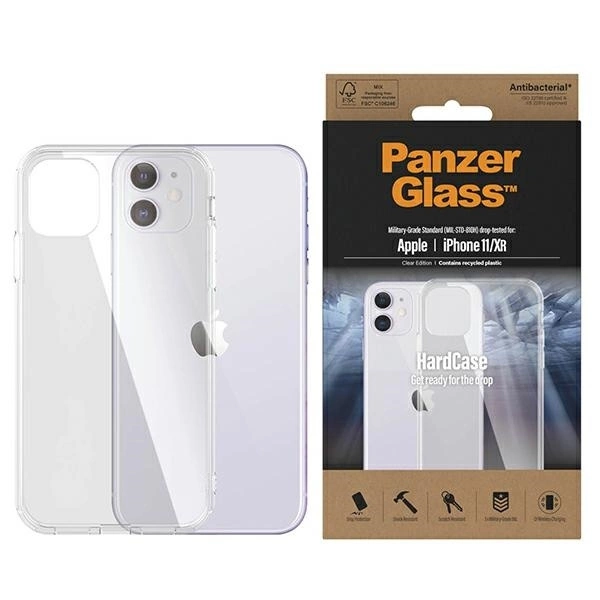 PanzerGlass ClearCase Antibacterial Military Grade Certified Case for iPhone 11 / XR - Transparent