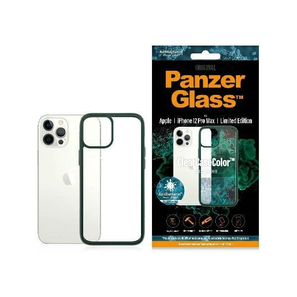 PanzerGlass ClearCase case for iPhone 12 Pro Max - transparent and green