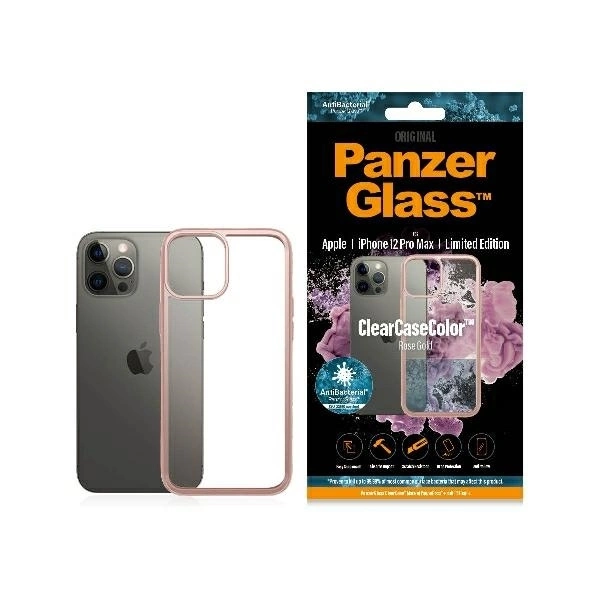 PanzerGlass ClearCase case for iPhone 12 Pro Max - transparent and pink