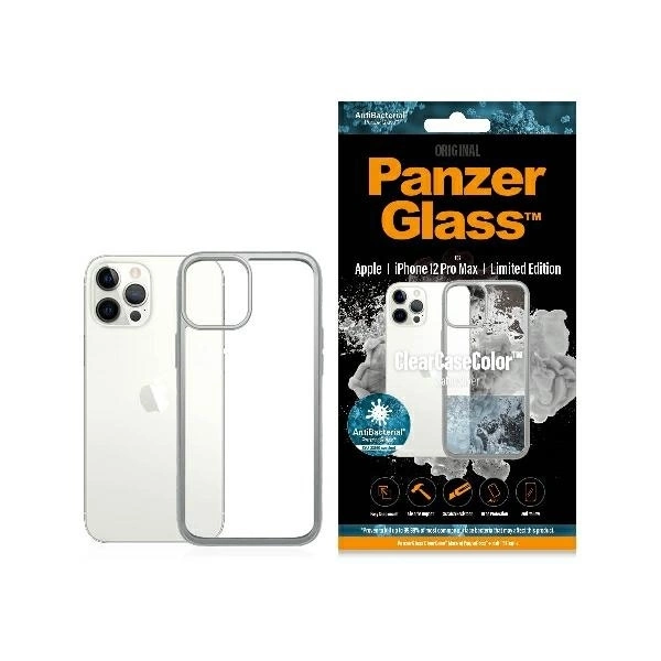 PanzerGlass ClearCase case for iPhone 12 Pro Max - transparent and silver