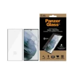 PanzerGlass E2E Microfracture antibacterial glass for Samsung Galaxy S22 Ultra - with black frame