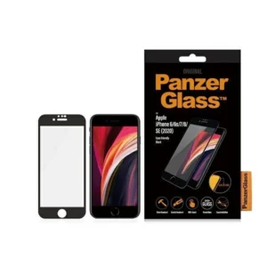 PanzerGlass E2E Super+ tempered glass for iPhone 6 / 6s / 7 / 8 / SE 2020 / SE 2022 - with black frame