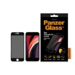 PanzerGlass E2E Super+ privacy tempered glass for iPhone 6 / 6s / 7 / 8 / SE 2020 / SE 2022 - with black frame