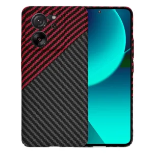 Techsuit - Carbonite FiberShell - Xiaomi 13T / 13T Pro - Red Vortex