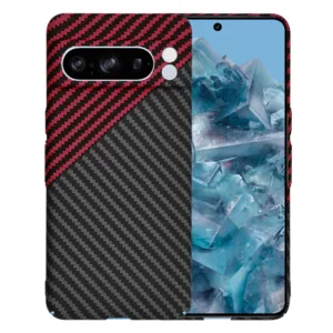 Techsuit - Carbonite FiberShell - Google Pixel 8 Pro - Red Vortex