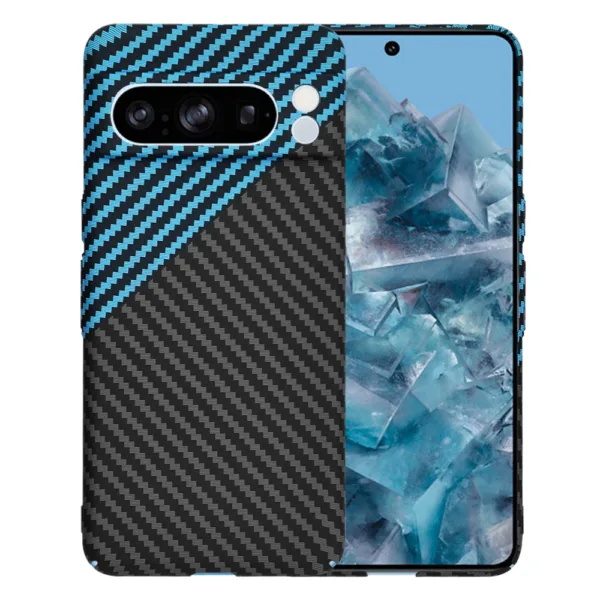 Techsuit - Carbonite FiberShell - Google Pixel 8 Pro - Blue Pulse