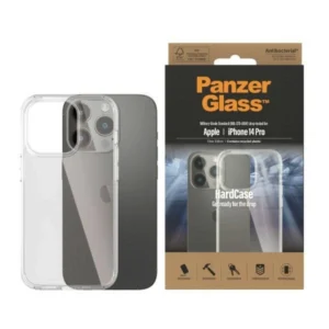 PanzerGlass HardCase antibacterial Military Grade certified case for iPhone 14 Pro - transparent