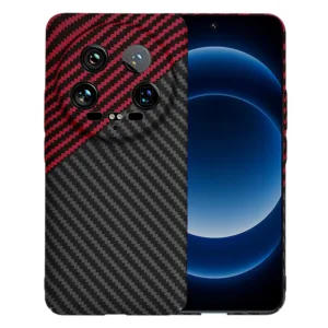 Techsuit - Carbonite FiberShell - Xiaomi 14 Ultra - Red Vortex