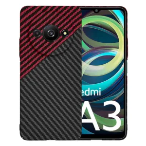 Techsuit - Carbonite FiberShell - Xiaomi Redmi A3 - Red Vortex