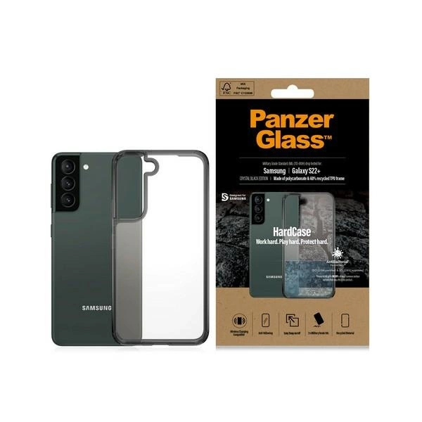 PanzerGlass HardCase antibacterial Military Grade certified case for Samsung Galaxy S22+ - transparent