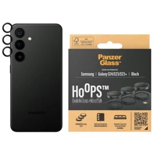 PanzerGlass Hoops Camera Protection for Samsung Galaxy S24 / S23 / S23+ - with black frame