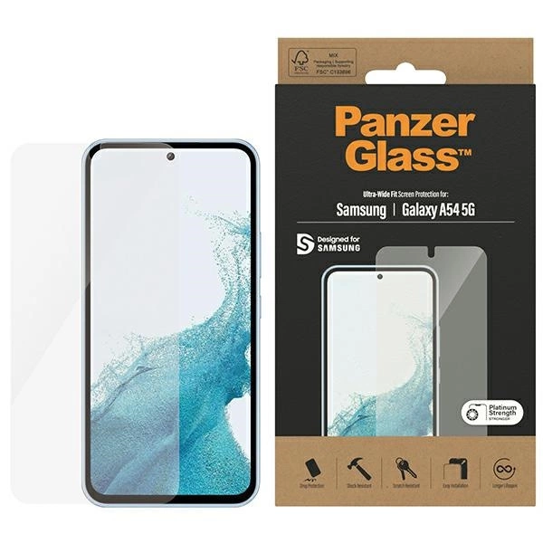 PanzerGlass Ultra-Wide Fit tempered glass for Samsung Galaxy A54 5G