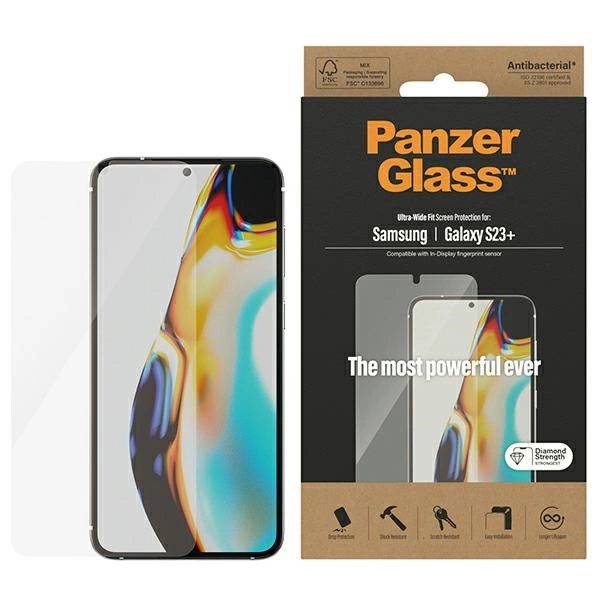 PanzerGlass Ultra-Wide Fit tempered glass for Samsung Galaxy S23+