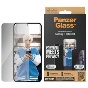 PanzerGlass Ultra-Wide Fit Privacy Tempered Glass with Positioner for Samsung Galaxy S24