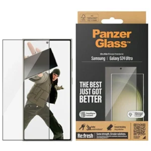 PanzerGlass Ultra-Wide Fit Tempered Glass with Applicator for Samsung Galaxy S24 Ultra