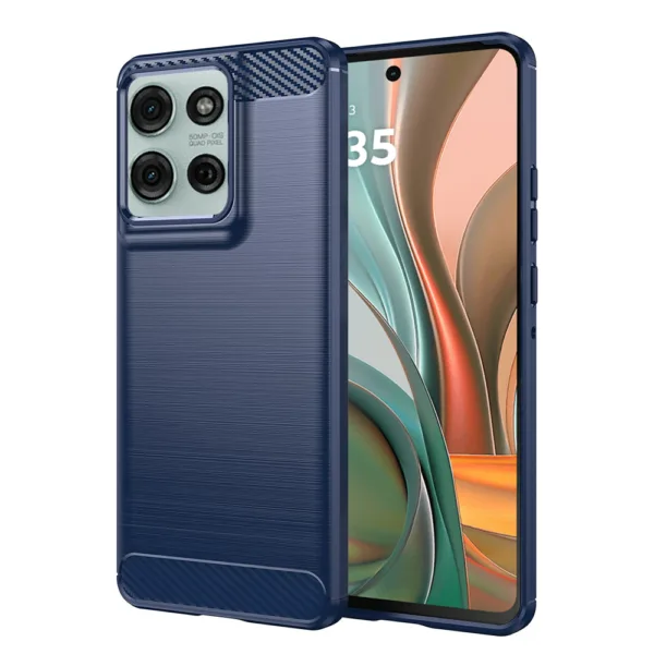 Techsuit - Carbon Silicone - Motorola Moto G75 - Blue