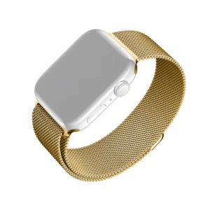 Fixed - Mesh Strap 35mm - Apple Watch 1/2/3/4/5/6/7/8/9/10/SE/SE 2/Ultra/Ultra 2 (42/44/45/46/49mm) - Gold