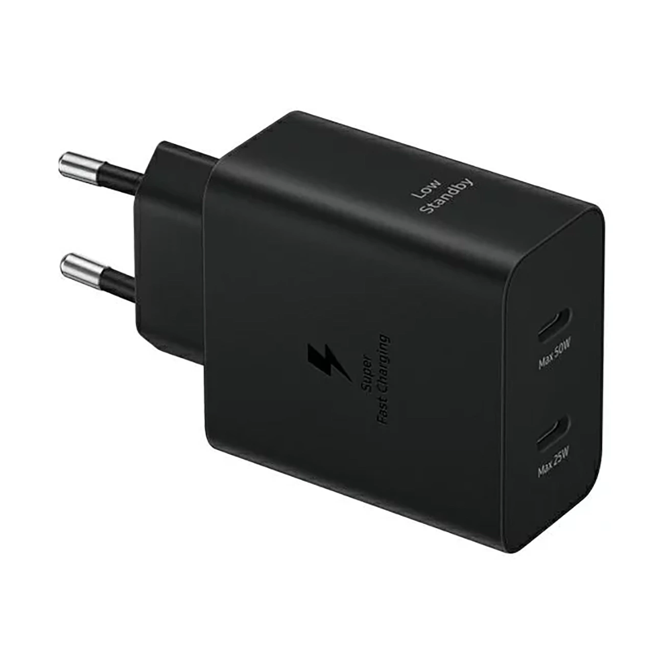 Samsung Power Adapter Duo EP-T5020XBEGEU network charger 2x USB-C 50W - black