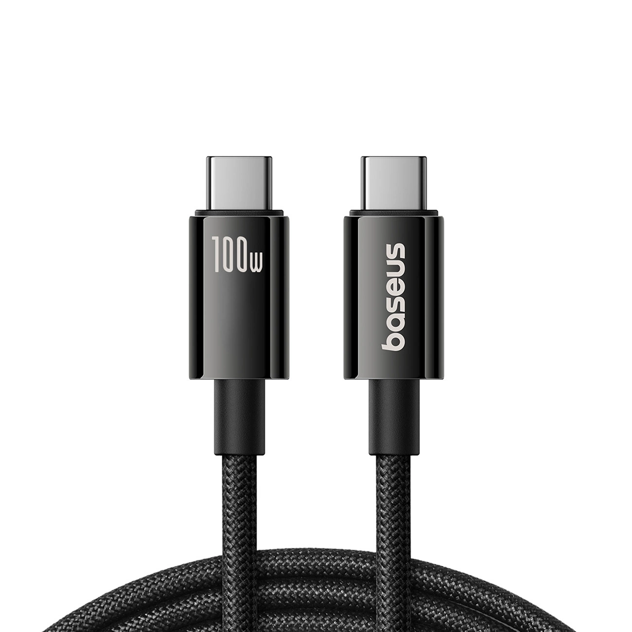 Baseus Tungsten Gold USB-C 3.2 / USB-C 3.2 cable 100W 4K 60Hz 1.5m - black