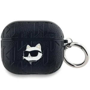 Karl Lagerfeld Monogram Choupette Head case for AirPods 3 - black