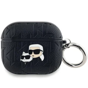 Karl Lagerfeld Monogram Karl & Choupette Head case for AirPods 3 - black